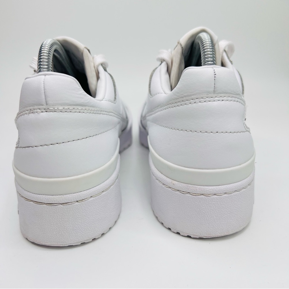 Adidas Originals Forum Bold Triple White Leather Lace Up Platform Sneake… - Picture 5 of 16